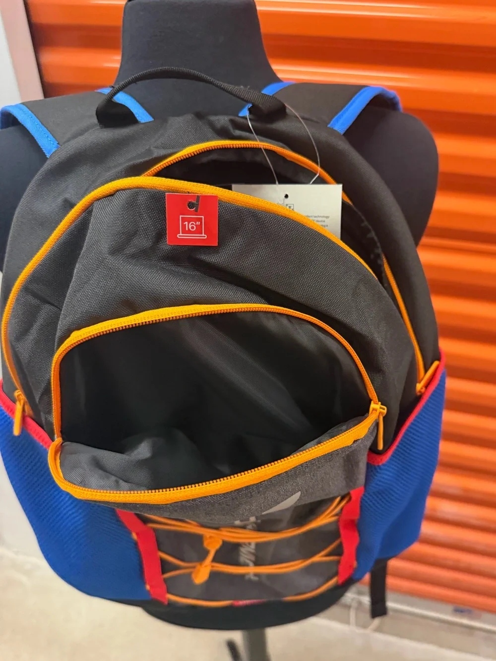 NWT Under Armour The Hustle 6.0 Sport Backpack blue/grey